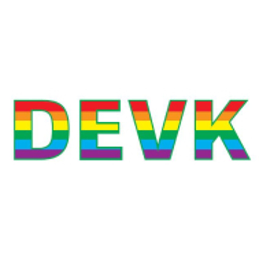 Schlagzeilen - DEVK-Logo in Regenbogenfarben